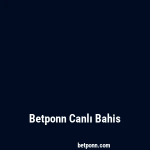 Betponn Canlı Bahis