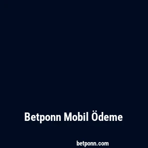 Betponn Mobil Ödeme